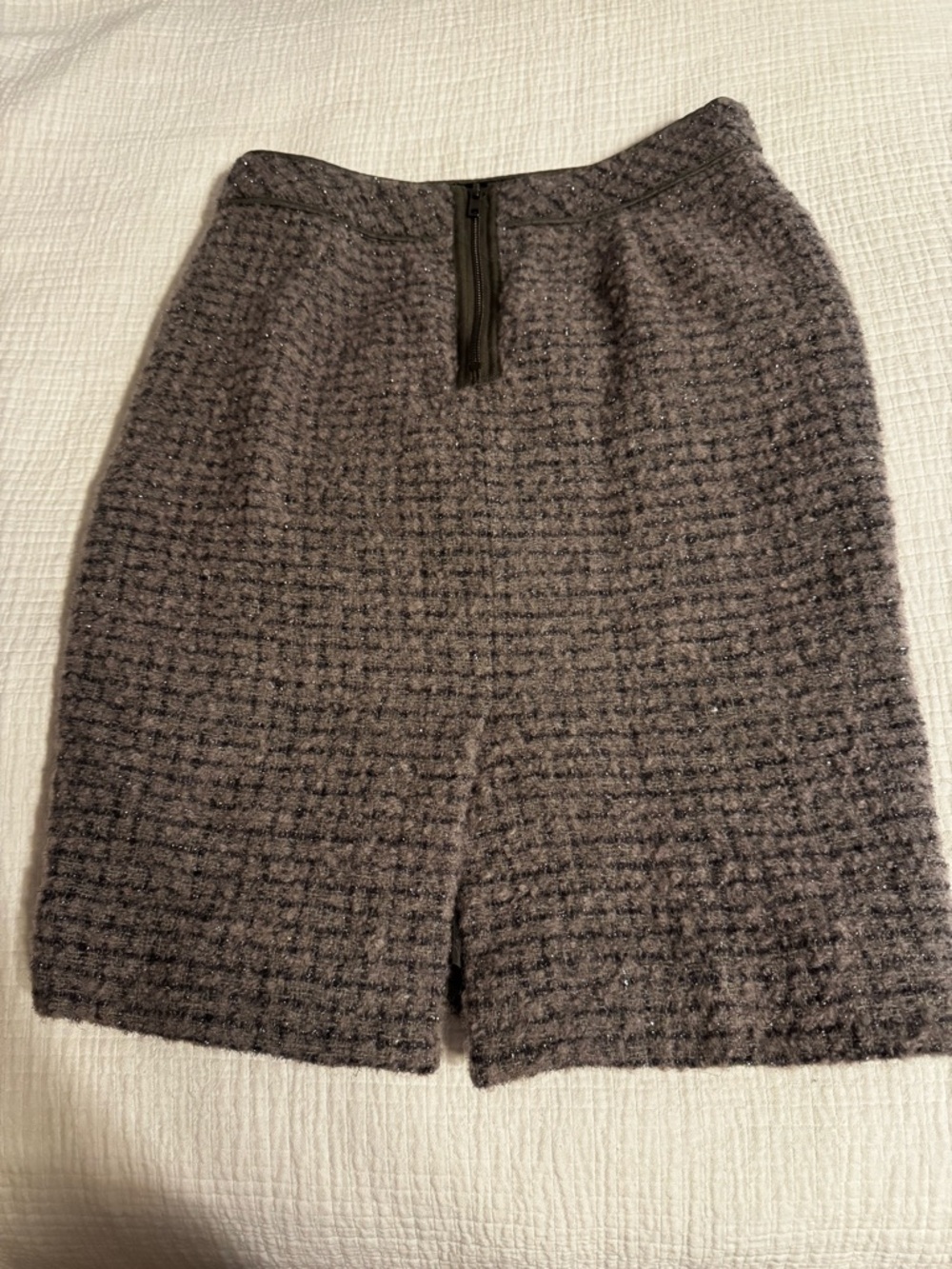 J Crew Women’s Wool Blend Size 4 #2 Pencil Skirt Winter Casual Travel - Picture 4 of 12